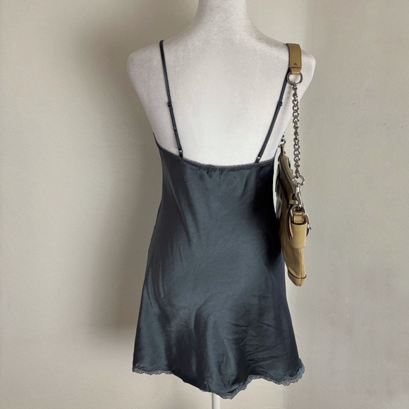 Victoria’s Secret Gunmetal Grey Satin Slip Dress (Size S/P) - Picture 5 of 8